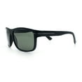 thumbnail image 6 of Mens Tempered Glass Lens Wrap Around Plastic Sport Sunglasses Matte Black, 6 of 8
