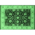 thumbnail image 1 of Ahgly Company Indoor Rectangle Oriental Emerald Green Traditional Area Rugs, 4' x 6', 1 of 4