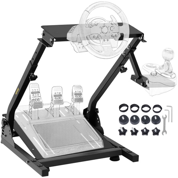 HCY G920 Racing Steering Wheel Stand Shifter Mount fit for Logitech G27 G25 G29 Gaming Wheel Stand Wheel Pedals NOT Included Racing Wheel Stand