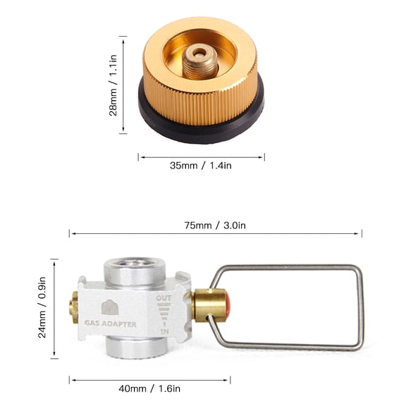 Saver Plus Gas Convertor Shifter Refill Flat  Conversion Adapter Camping Gas Adaptor Valve