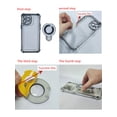 thumbnail image 3 of For IPhone 15 Pro Max Holder Bracket Case Luxury Transparent Plating Airbag Magnetic Cover For IPhone 11 15 12 13 14 Pro Max 14 15 Plus, 3 of 4