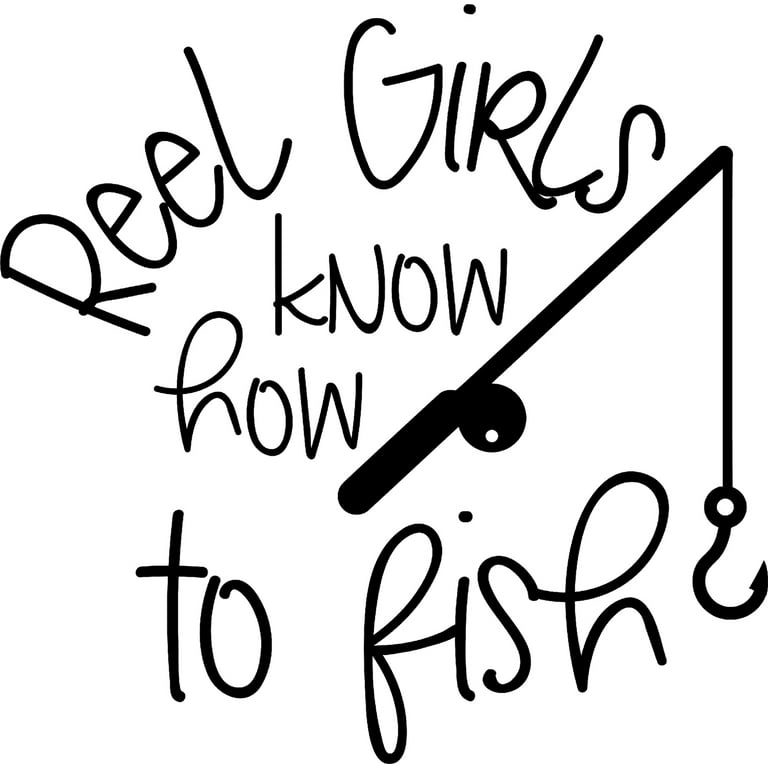 Reel Girls Know How To Fish Funny Fishing Rod Fisherman Wall