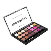 Profusion Cosmetics 21 Color Eyeshadow Palette, Multi Finish Blendable Pigmented Shades Includes Pro Series Brush Travel-Friendly Makeup, Pro Pigment