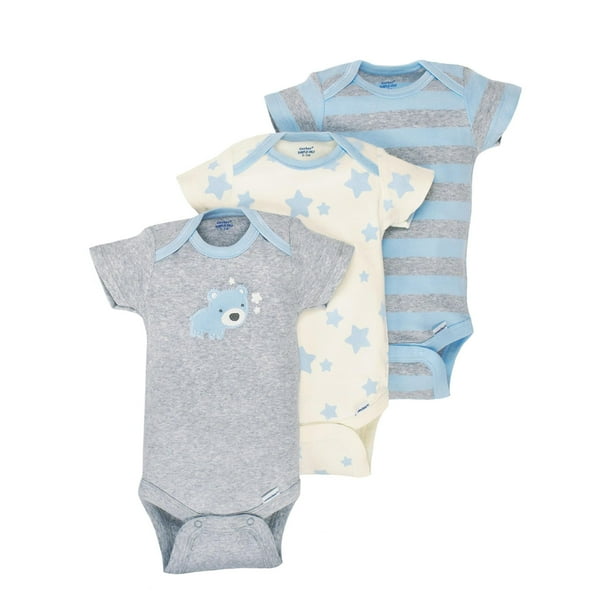 Gerber Gerber Newborn Baby Boy Onesies Brand Organic Short Sleeve