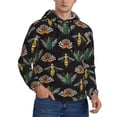 thumbnail image 2 of Haiem Wasp Cockchafer Butterfly Patterned Men's Hoodie with Kangaroo Pocket - Ideal Pullover Sweatshirt for Daily Wear, Travel, and Home-Medium, 2 of 7