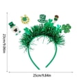 thumbnail image 3 of 1 Pcs St. Patrick's Day Headbands, St. Patrick's Day Party Supplies Party Favors, Irish-themed Headband Photo Booth Props Accessories for Saint Patrick's Day Parade Party Decorations, 3 of 6