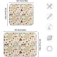 thumbnail image 3 of SKYSONIC Dish Drying Mat for Kitchen Counter Wild Herbs Flowers Eco Friendly Drying Mat - Easy to Clean Heat Resistant Dish Mat - 16x18, 3 of 6