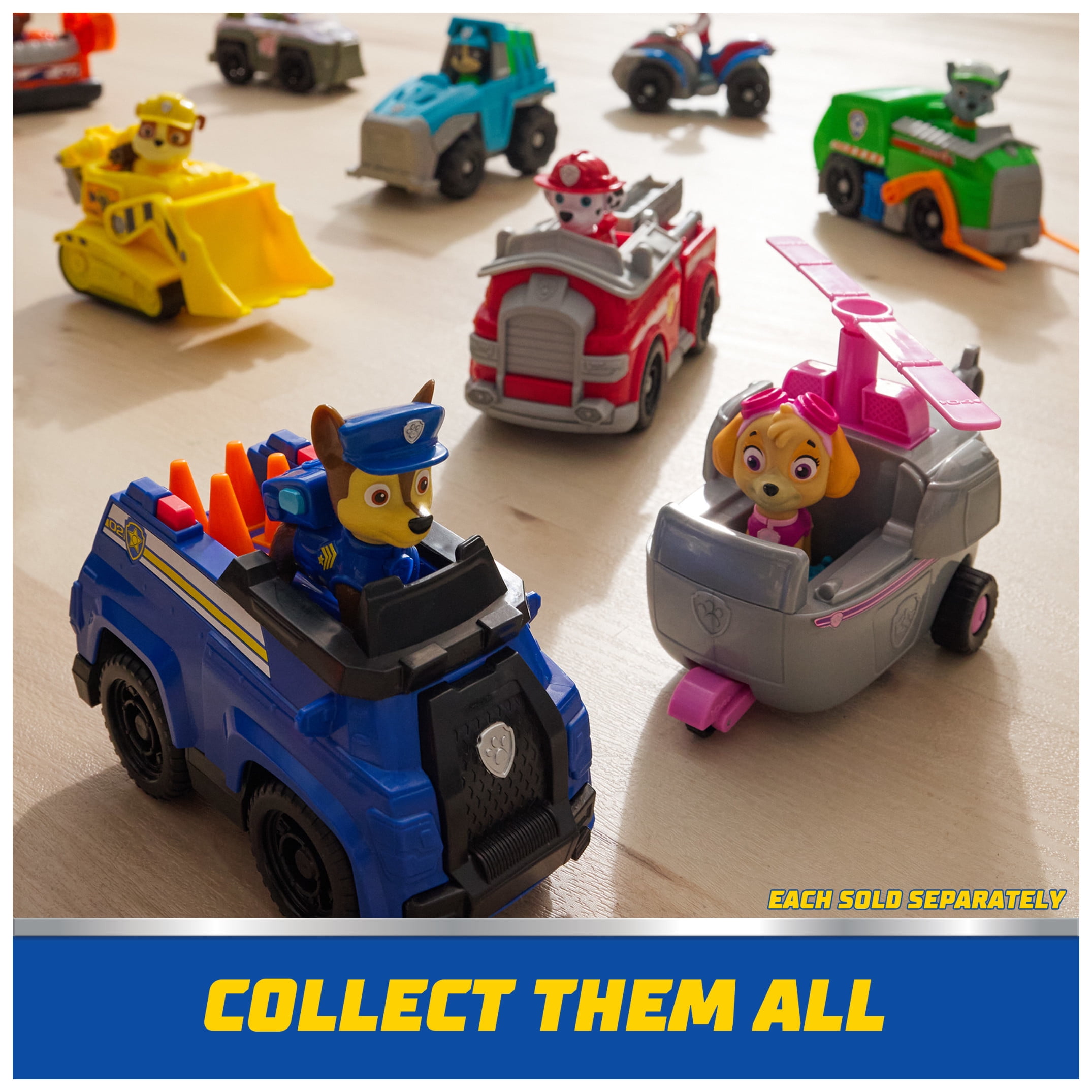 PAW Patrol Snow Plow Vehicle with Collectible Everest Figure, Sustainably Minded Toys for Kids Ages 3+