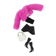 thumbnail image 4 of Conjunto de ropa para muñecas BJD 1/6, conjunto de muñeca con accesorios para niños, regalo de cumpleaños, escena, accesorio de fotografía, disfraz, rosa rojo, 4 of 8