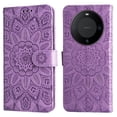thumbnail image 1 of Funda tipo cartera GANGXUN para Huawei Mate 60 Pro , diseño girasol, cuero PU, soporte, cierre magnético, tarjetero, 1 of 5