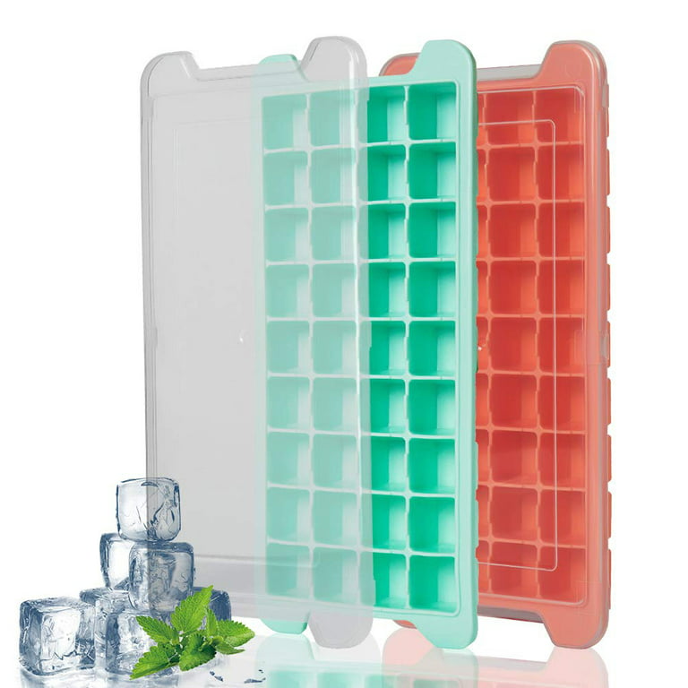 36 Grids Ice Cube Trays Silicone Ice Cube Molds Mini Small Square Ice Cubes,Easy  Release Reusable and BPA Free Ice Cube Maker for Whiskey  Storage,Cocktail,Beverages 