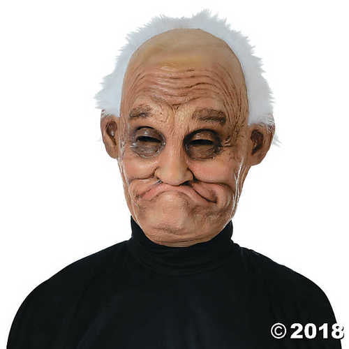 Details about   B-9 Elderly Man Mask Funny Sculpt Grandpa Costume Zagone Studios Adjustable 