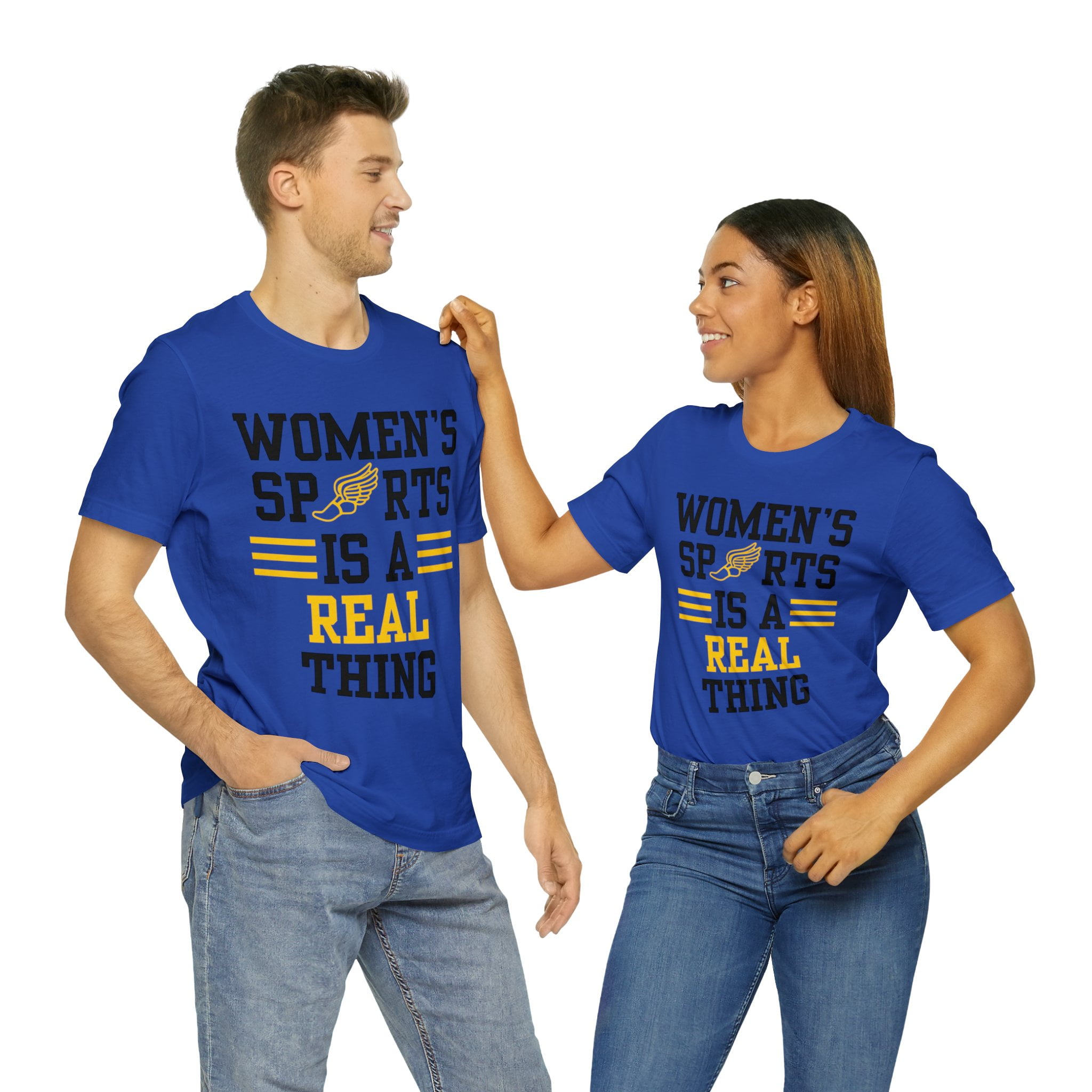 DJH Apparel | Women's Sports Is A Real Thing Track & Field Unisex Tshirt