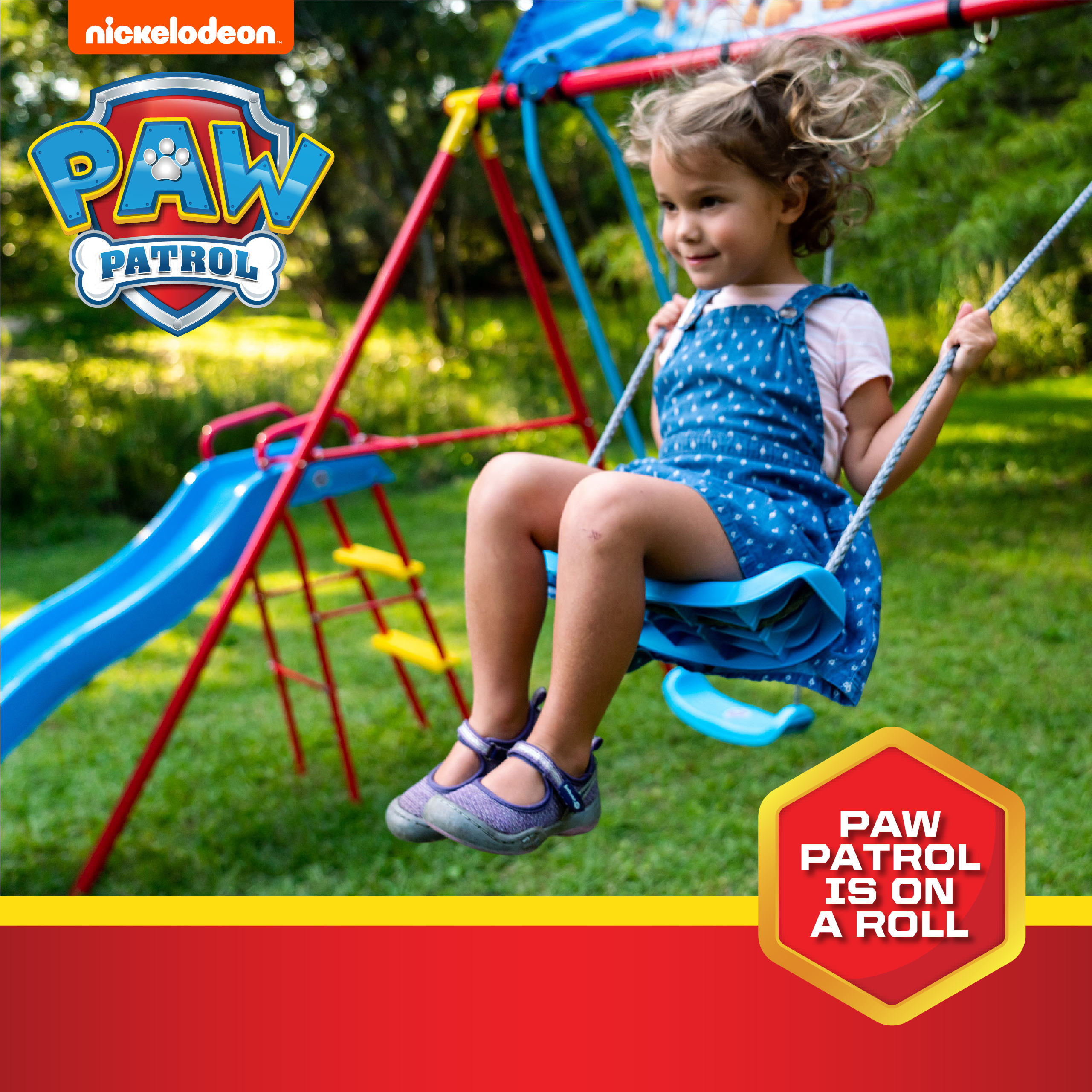 Swurfer Paw Patrol Deluxe Swing Set for Kids, Ages 4 and Up - image 3 of 7