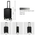 "Black Hardshell CarryOn Luggage, 20"" ABS Spinner Suitcase with Lock Arrow"