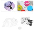 thumbnail image 4 of Button Making Supplies, 100 Sets Rustproof Blank Button Badge Parts Set  For Hat 58mm/2.3in,75mm/3.0in, 4 of 8
