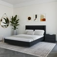 thumbnail image 4 of Nexera Harper 3-Piece Floating Platform Bedroom Set, Black, Double, 4 of 8