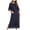 Navy, variant on XMMSWDLA Womens Zip Front Robes Lightweight House Coat Zipper Nightgown Family Pajamas