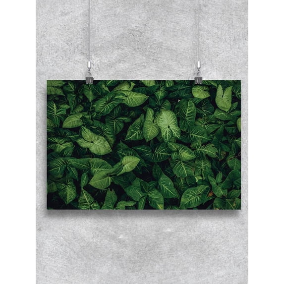 Green Leaf Seamless Pattern Poster -Image by Shutterstock