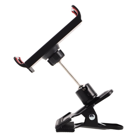 LOLIPPYY Black Stable Phone Holder Clamp for Desktop, Compatible with Tablets and Smartphones, Versatile and Design