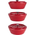 thumbnail image 4 of Servappetit Moule Rond Couvert Rouge 9 Pouces x 9 Pouces x 3,5 Pouces, 4 of 7