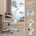 thumbnail image 3 of Ergonomic Office Chair with Lumbar Support, Adjustable Height, 2D Flip-up Arms, Breathable Black Mesh, Comfortable Desk Chair Chair for Home, Office, Study & Gaming, 3 of 11