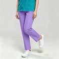 thumbnail image 7 of Karymi Pants for Women Solid Scrub Pants, Drawstring Elastic Waist, Side Pockets Loose Fit Nurse Care Worker Uniform Long Trousers, 7 of 7