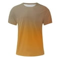 thumbnail image 4 of EOYWHK Big and Tall Athletic T-Shirts for Men Casual Basic Tees Muscle Fit Gradient Color Short Sleeve Workout Gym Basketball Shirts Clearance,M-5XL, 4 of 5