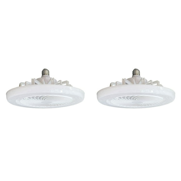 2X Ceiling Fans with Lights and Remote, Flush Mount Ceiling Fan Modern Low Profiles Bladeless Small Ceiling Fan