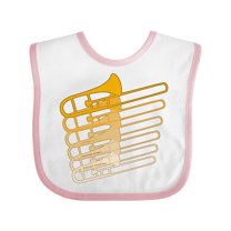 Inktastic Trombone Line Boys or Girls Baby Bib