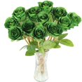 thumbnail image 1 of Ramo de rosas artificiales Hananona Silk Green, 12 unidades, San Patricio, 1 of 7