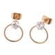 thumbnail image 3 of Pendientes de botón Sunnimix de acero inoxidable para mujer Oro, 3 of 8