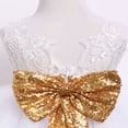 thumbnail image 4 of Robes de Princesse à Sequins pour Filles Sans Manches Dos Creux Grand Nœud Tulle Tutu Robe, 4 of 6