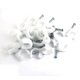 thumbnail image 1 of 24 Piezas de Clip de Uñas de Plástico Blanco Circular para Cable de 20 mm de Diámetro, 1 of 1