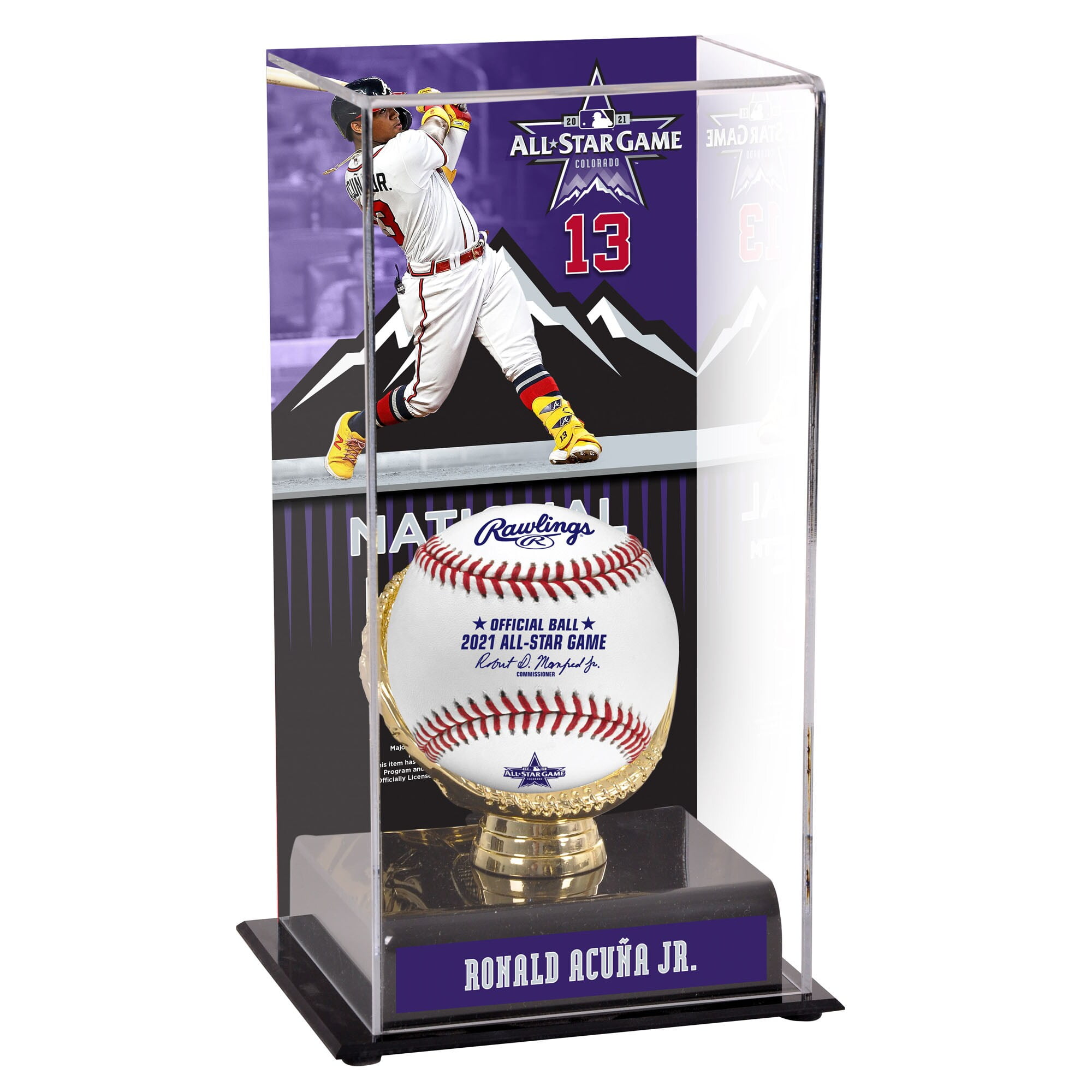 Ronald Acuna Jr. Atlanta Braves 2021 MLB All-Star Game Gold Glove Display  Case with Image 