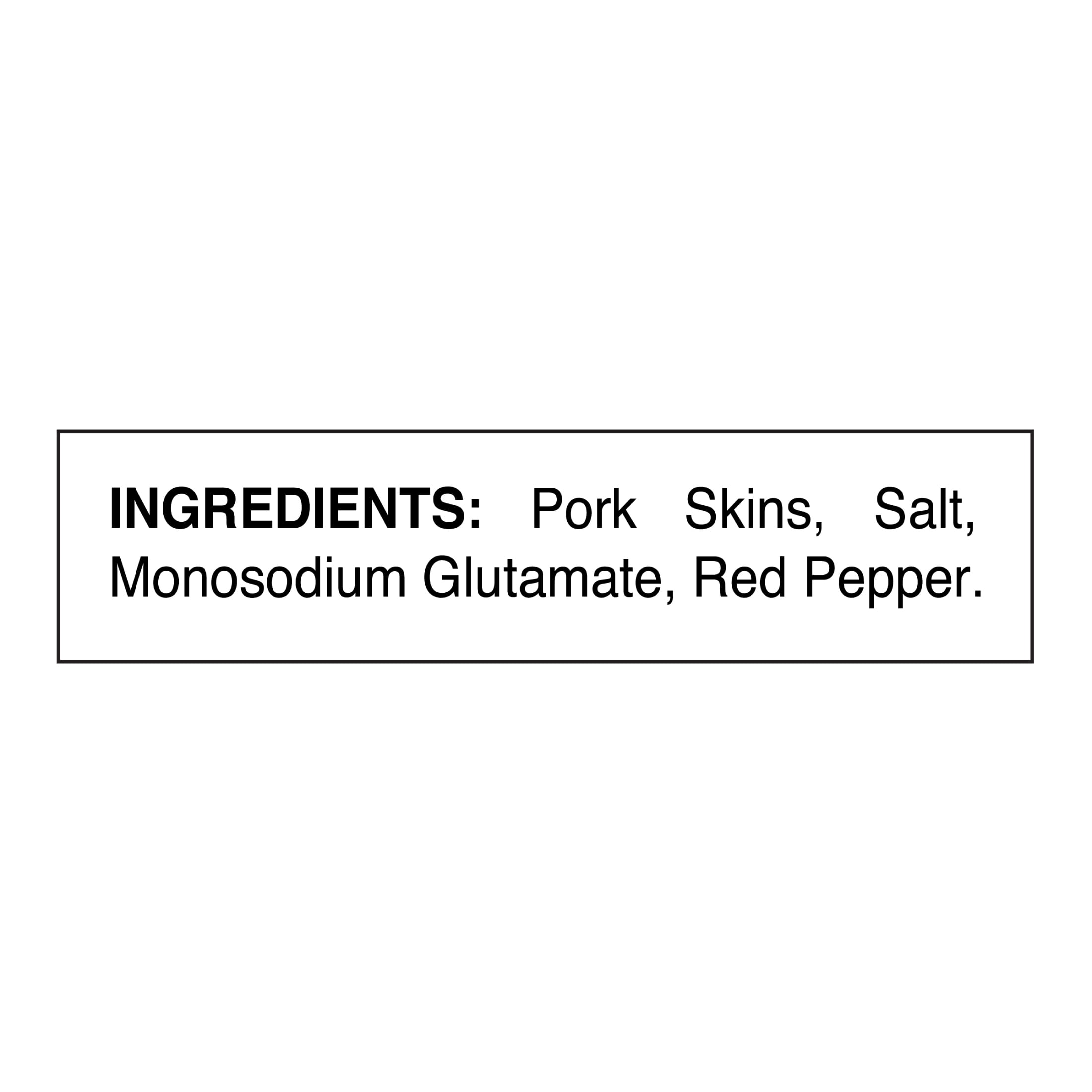 Golden Flake Super Strips Red Pepper Fried Pork Skins, 3.75 oz Bag
