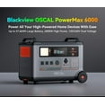 thumbnail image 2 of OSCAL PowerMax 6000 Solar Generator, 3600Wh LiFePO4 Battery, 6000W 120V/240V Dual Voltage Power Station (7200W Peak), Fast AC & Solar Charging, Home Backup & Emergency Use, 2 of 6