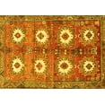 thumbnail image 1 of Ahgly Company Machine Washable Indoor Rectangle Persian Yellow Traditional Area Rugs, 6' x 9', 1 of 4