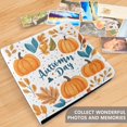 thumbnail image 4 of FORMRS 3 Ring Photo Album 4"x6" Self Adhesive Large Capacity PU Leather Cover, Pumpkins Pattern, 4 of 8