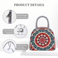 thumbnail image 4 of Balery Round Design Bolsa de Almuerzo para Mujeres, Caja de Almuerzo, Bolsa de Almuerzo Pequeña Impermeable, Tote de Almuerzo Reutilizable con Gran Capacidad, 4 of 6