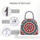 thumbnail image 4 of Balery Round Design Bolsa de Almuerzo para Mujeres, Caja de Almuerzo, Bolsa de Almuerzo Pequeña Impermeable, Tote de Almuerzo Reutilizable con Gran Capacidad, 4 of 6