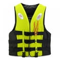 thumbnail image 1 of Life Vest for Children Adult-Professional Reflective Adjustable Waistcoat Jacket with Whistle Belt for Swimming, 1 of 6