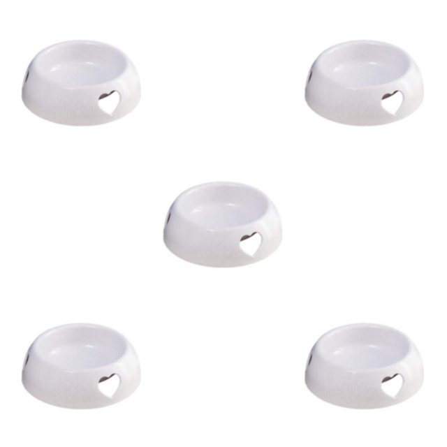 Maytalsory Environmentally Friendly Choice For Pet S Feeding Plastic Dog Bowl And Multiple grey large size 5Set
