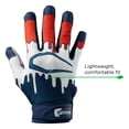 thumbnail image 5 of Cutters, Game Day Football Receiver Gloves, Youth, S/M, Stars and Stripes, 5 of 7
