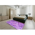 thumbnail image 5 of Ahgly Company Machine Washable Indoor Rectangle Transitional Violet Purple Area Rugs, 2' x 3', 5 of 7