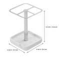 thumbnail image 2 of Stainless Steel Resin Toothbrush Holder Electric Toothbrush Stand Countertop Toothpaste Organizer, 2 of 8