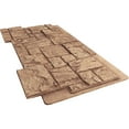 thumbnail image 6 of Ekena Millwork 49"W x 24 1/2"H x 1 1/4"D Castle Rock Stacked Stone, StoneWall Faux Stone Siding Panel, Wheat Field, 6 of 9