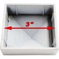 thumbnail image 5 of 3" x 3" Aluminium Pyramid Post Cap for Metal Posts - Pressure Fit - White (6 Pack), 5 of 5