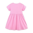 thumbnail image 6 of Toddler Girl Dress Short Sleeve Cotton Floral/Dots Print Casual Cute Summer Clothes for Girls 2-8 Years (3 Years, Pink 02), 6 of 6