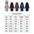 thumbnail image 4 of Luxtrada Women Winter Plus Size Long Hoodie Coat Warm Hooded Jacket Zip Parka Overcoats, 4 of 7